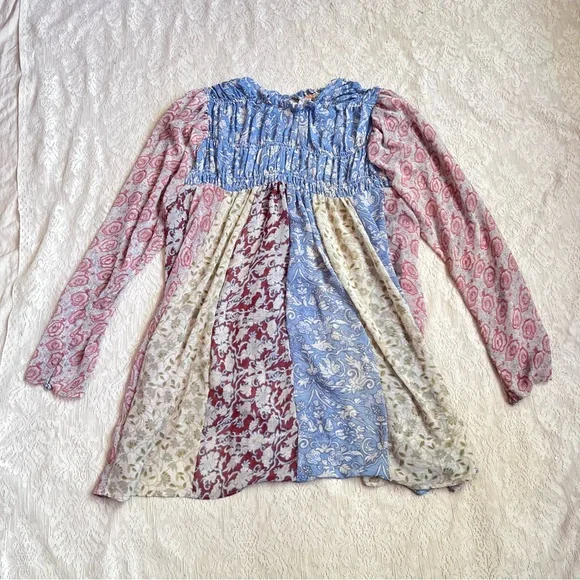 Free People Merrie Mix print tunic - Picture 2 of 9
